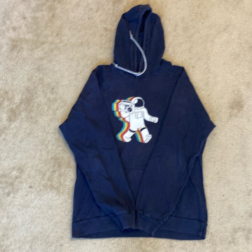 Threadless Black Hoodie with Graphic Design